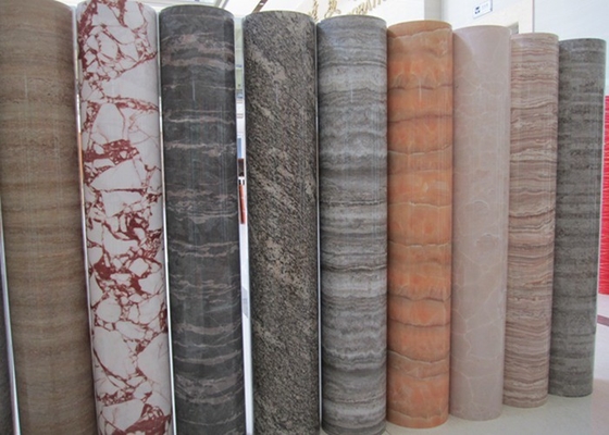 High Gloss Marble Pvc Lamination Film Roll Furniture Cover Decorative