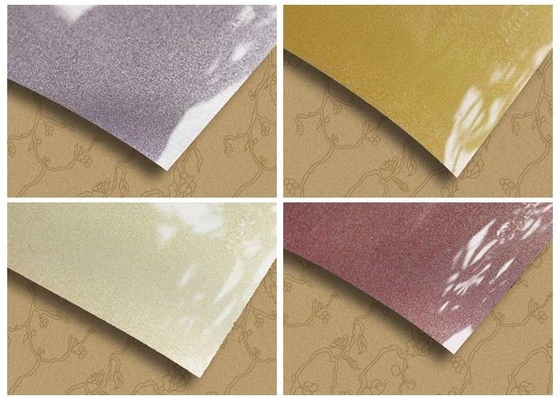 0.6mm Metallized Pvc Film For Cabinet Cover High Gloss Solid