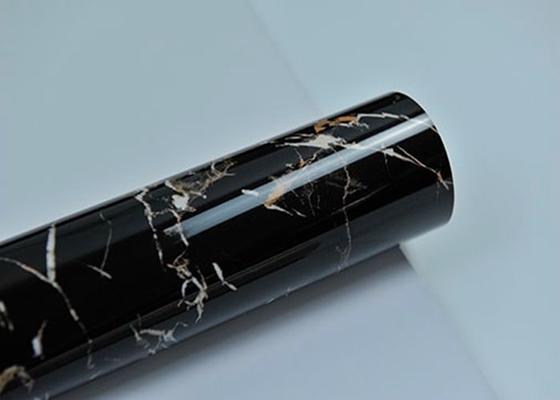 3d Uv Marble Like Design Kitchen Tabletop Decorative Pvc Foil Black Golden