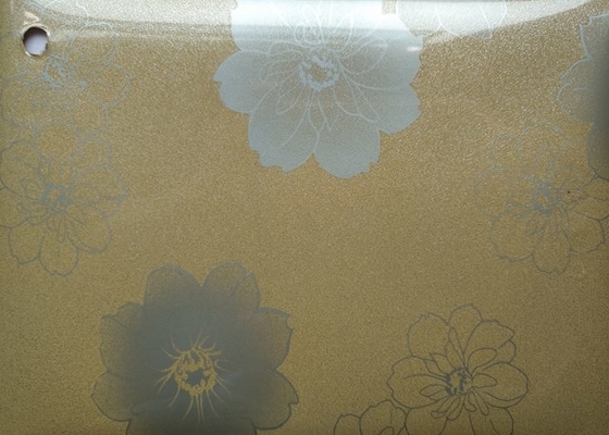Flower Printed Self Adhesive Pvc Film 0.15mm 0.2mm Kitchen Cabinet