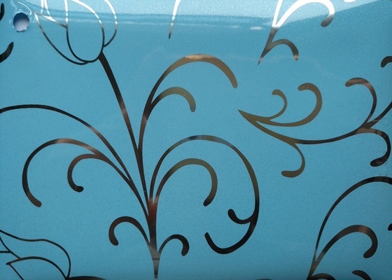 Flower Printed Self Adhesive Pvc Film 0.15mm 0.2mm Kitchen Cabinet