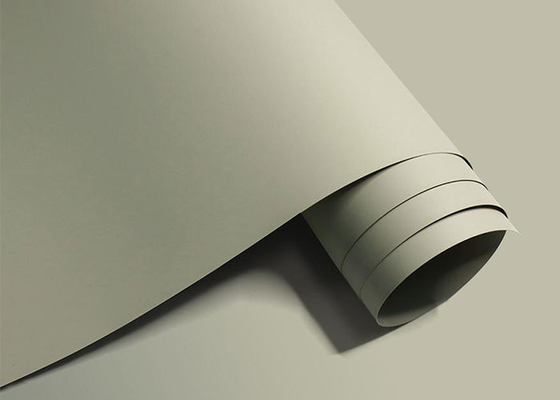 Super Matte Beige Solid Color Pvc Foil For Furniture Door Decoration