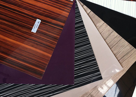 0.10mm High Gloss Pvc Laminate film For Furniture Kitchen Doors