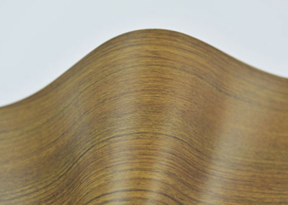 Vacuum Press Pvc Foil For Wardrobe Doors Matte Wood Grain 1420mm
