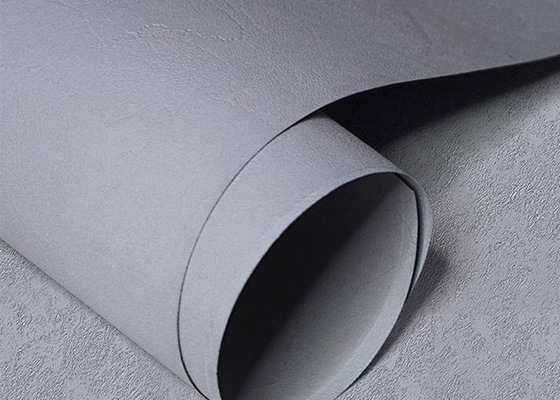 Cement Grain PVC Decorative Foil Rolls Membrane Pressed Non Adhesive