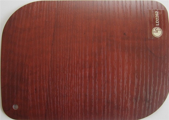Matte 3D Wood Effect PVC Membrane Foil For Wardrobe Decoration
