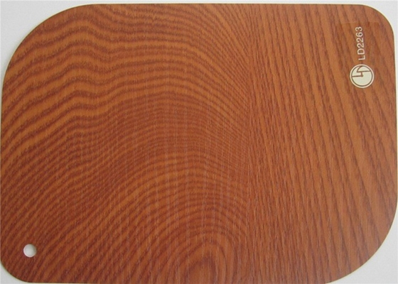 Matte 3D Wood Effect PVC Membrane Foil For Wardrobe Decoration