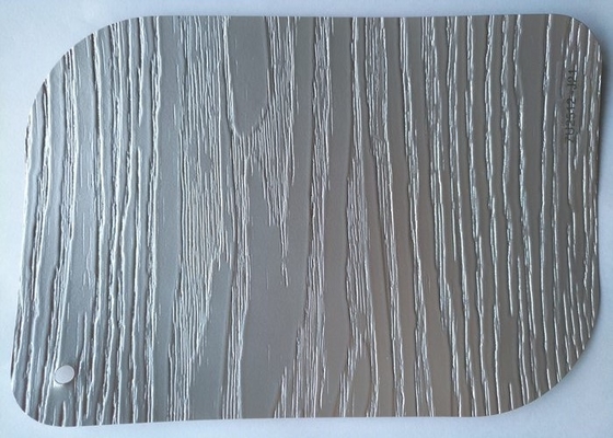 Grey PVC Lamination Sheets 3D Embossed Furniture Cover 0.30mm